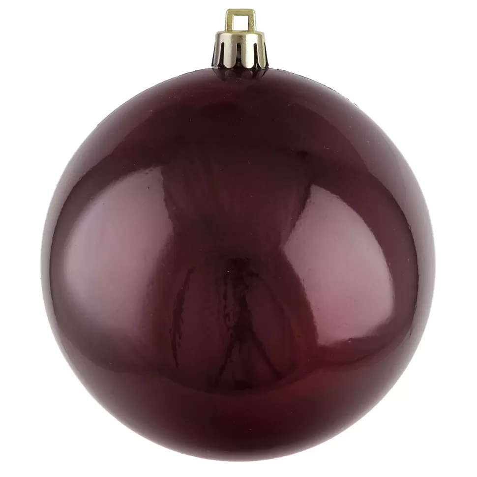 Christmas Forever BALL 90MM PEARL BURGUNDY