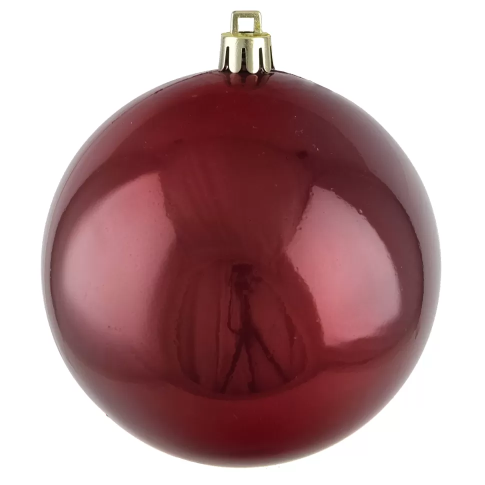 Christmas Forever BALL 90MM PEARL CRANBERRY