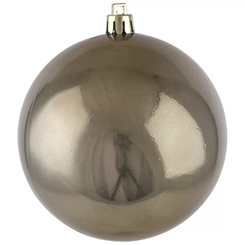Christmas Forever BALL 90MM PEARL DARK TAUPE