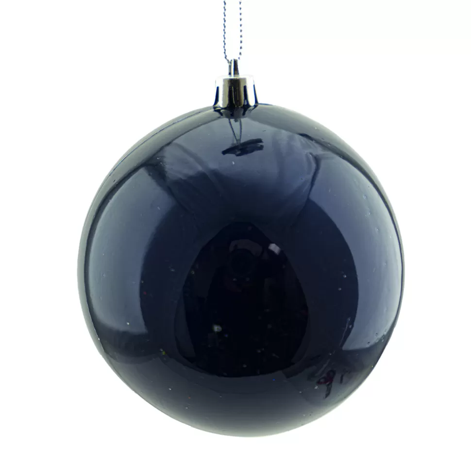 Christmas Forever BALL 90MM PEARL NAVY BLUE