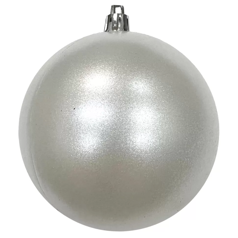 Christmas Forever BALL 90MM PEARL WHITE