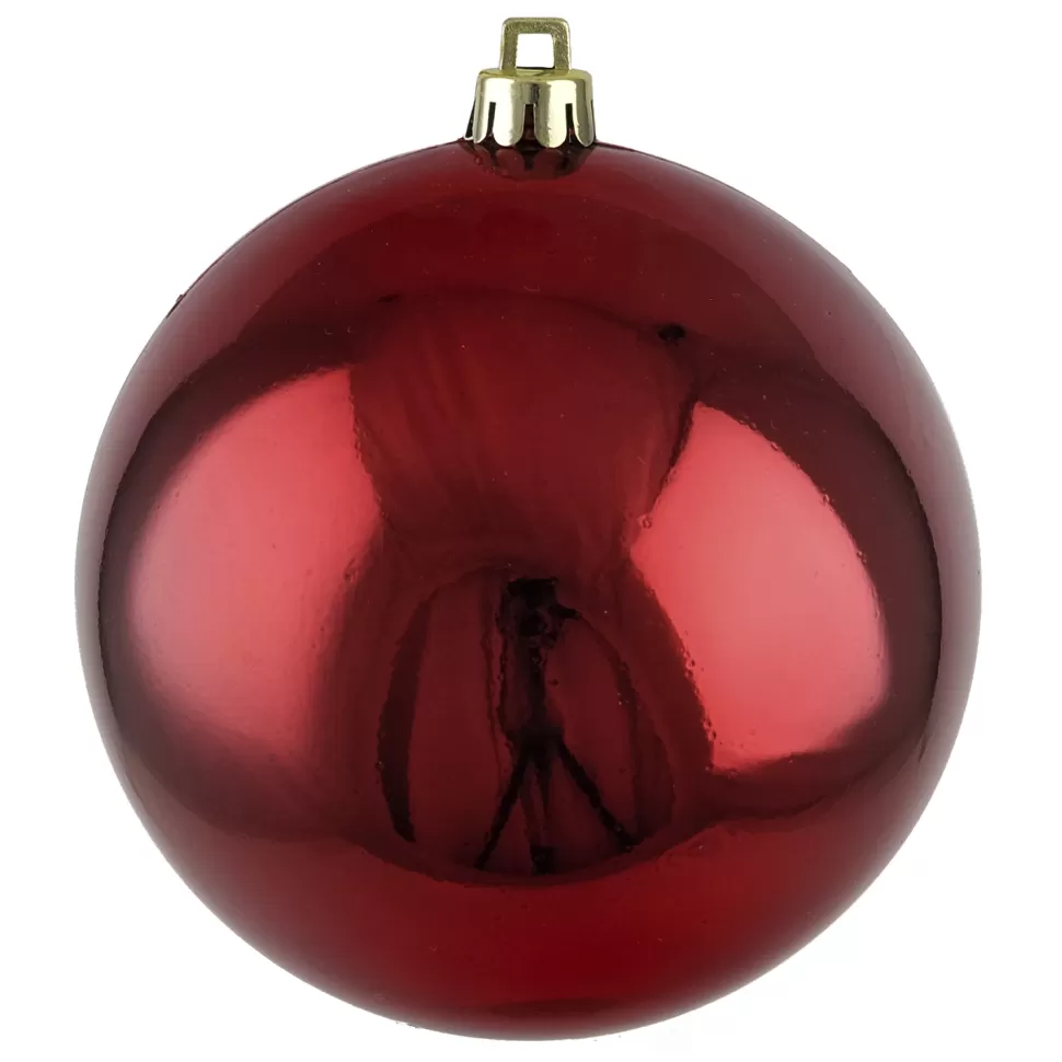 Christmas Forever BALL 90MM SHINY CRANBERRY