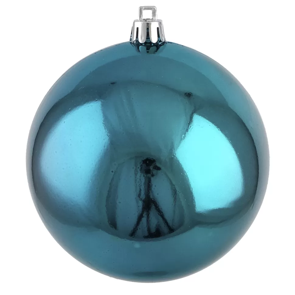Christmas Forever BALL 90MM SHINY FRENCH BLUE