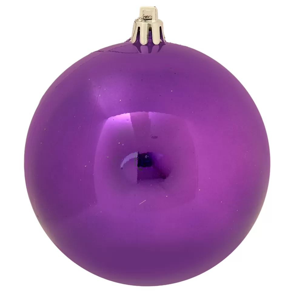 Christmas Forever BALL 90MM SHINY DARK PURPLE