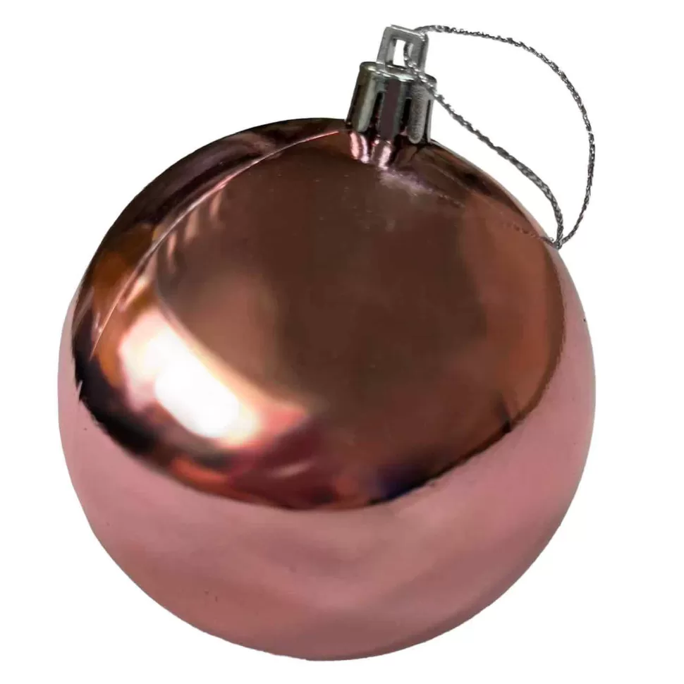 Christmas Forever BALL 90MM SHINY SALMON