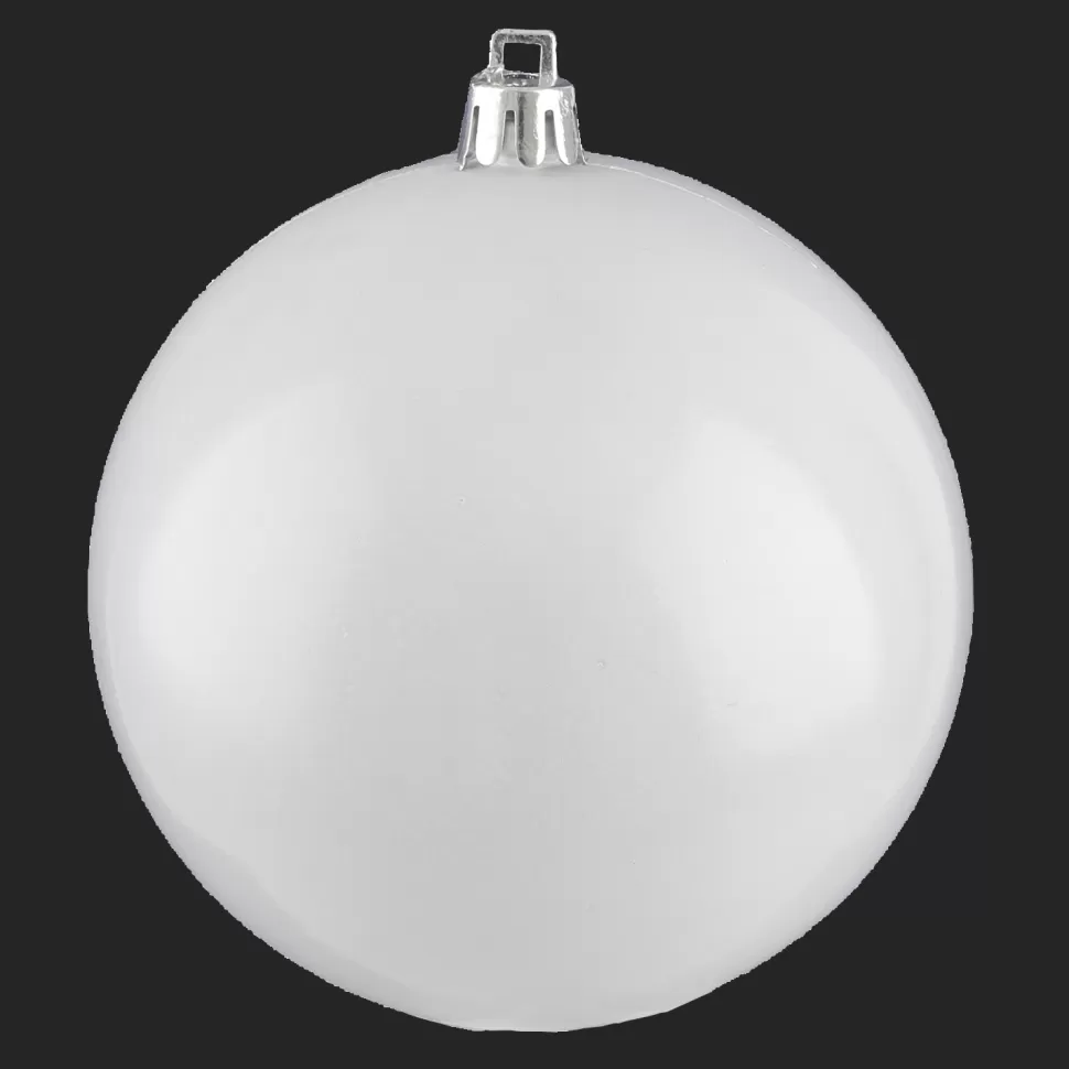 Christmas Forever BALL 90MM SHINY WHITE