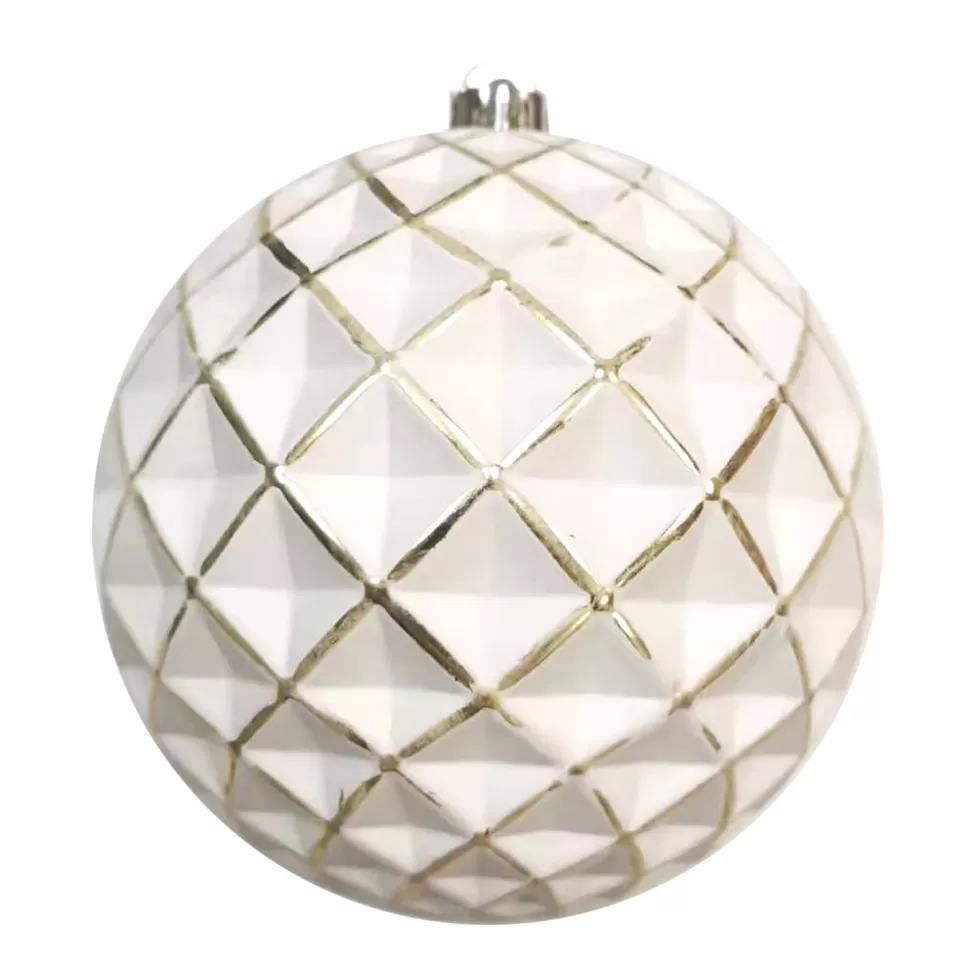 Christmas Forever BALL DIAMOND LOOK 150MM WHIT/ GOLD