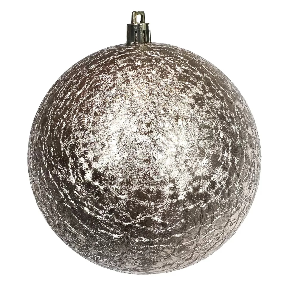 Christmas Forever BALL EMBOSSED 100MM MATT ROSE GOLD