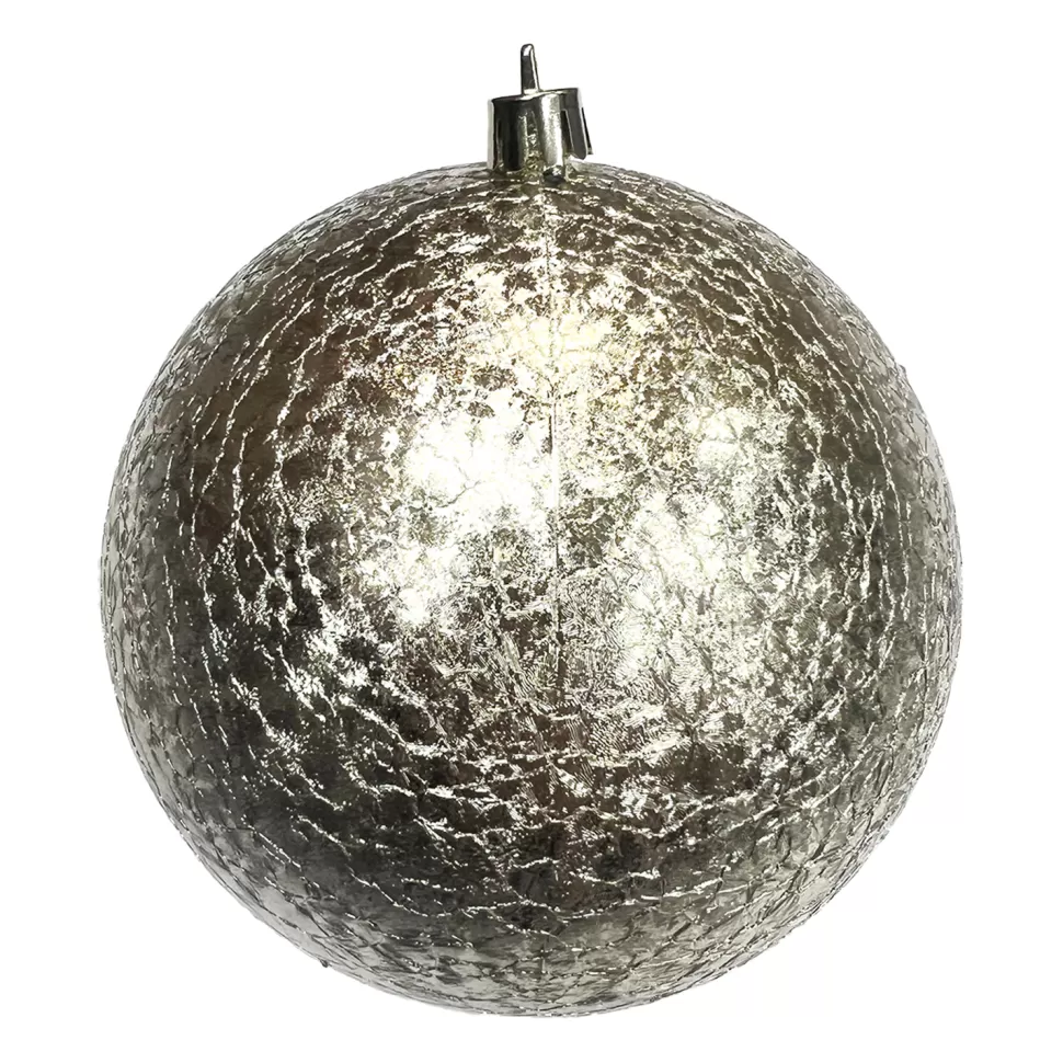 Christmas Forever BALL EMBOSSED 150MM MATT GOLD