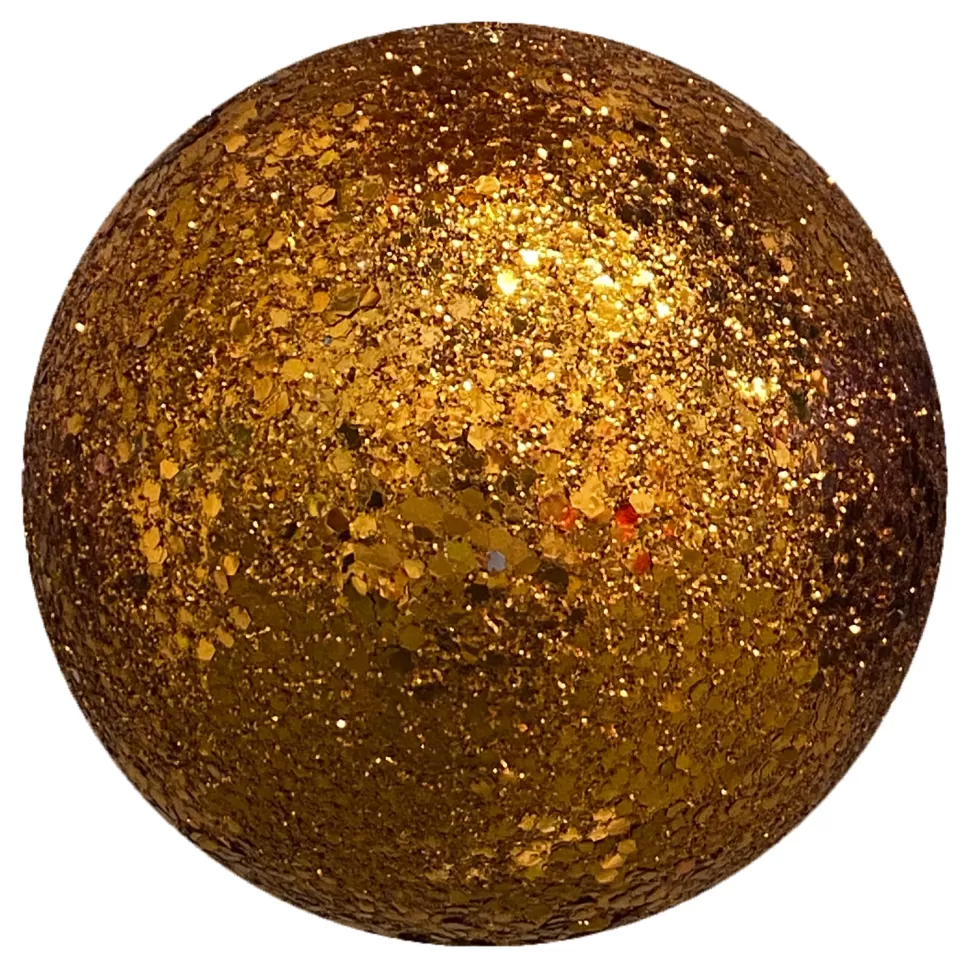 Christmas Forever BALL GLITTER 100MM COPPER