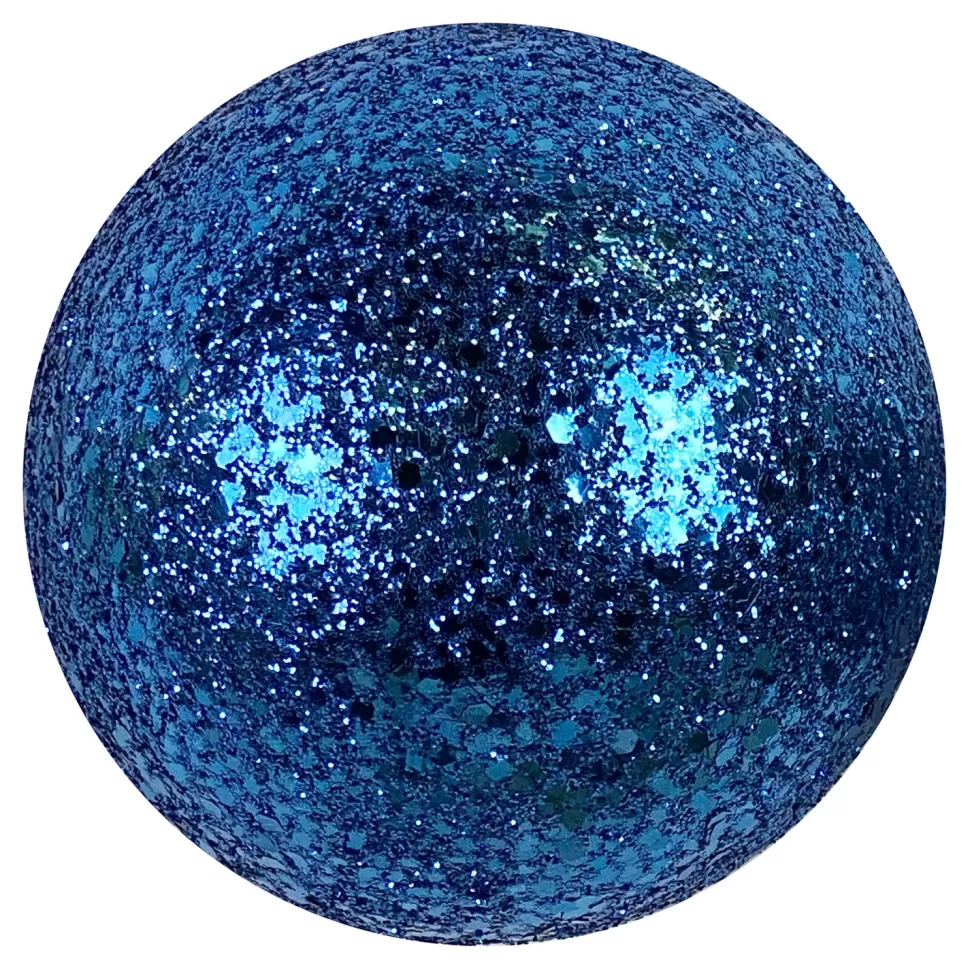 Christmas Forever BALL GLITTER 100MM WINTER BLUE