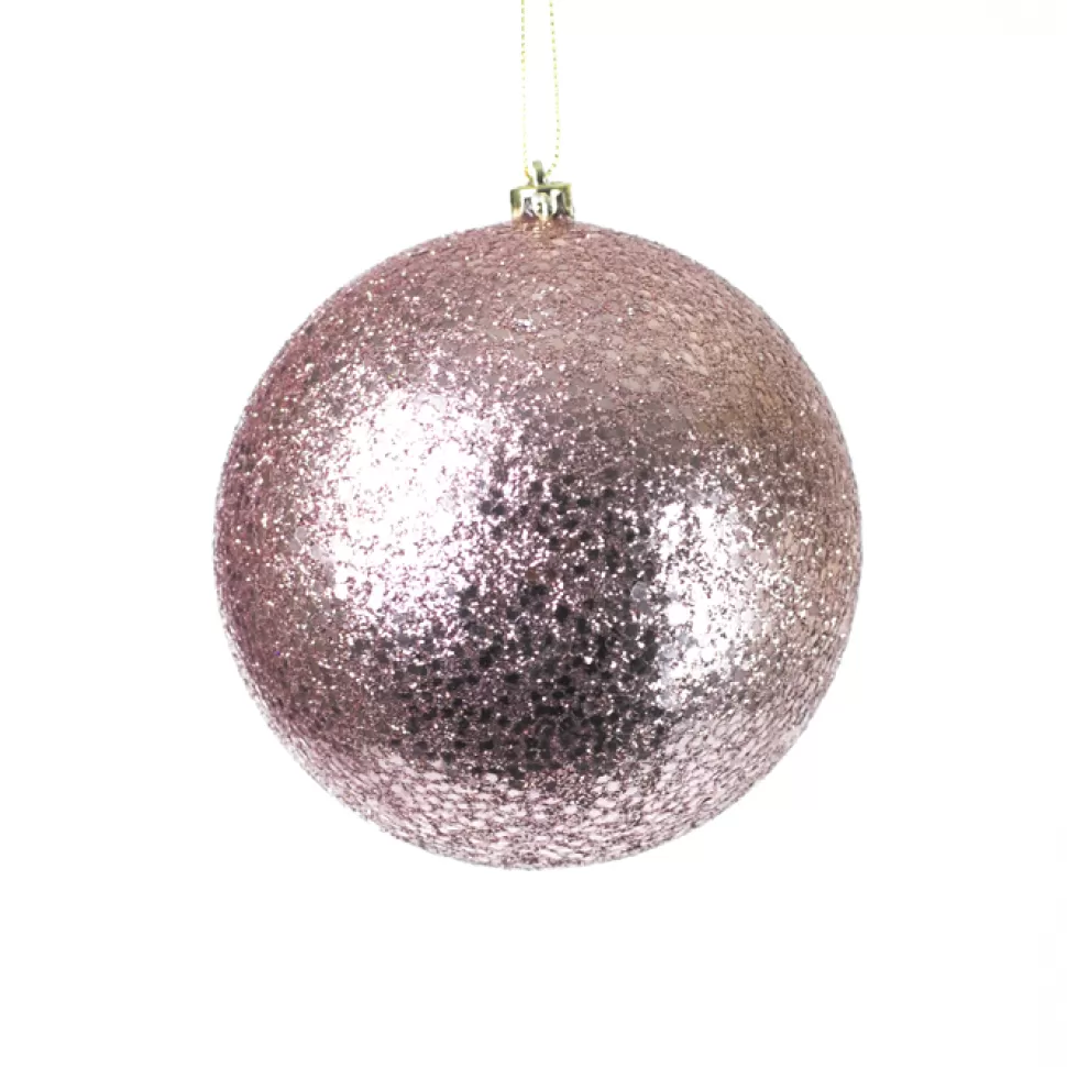 Christmas Forever BALL GLITTER 120MM ROSE GOLD/MP