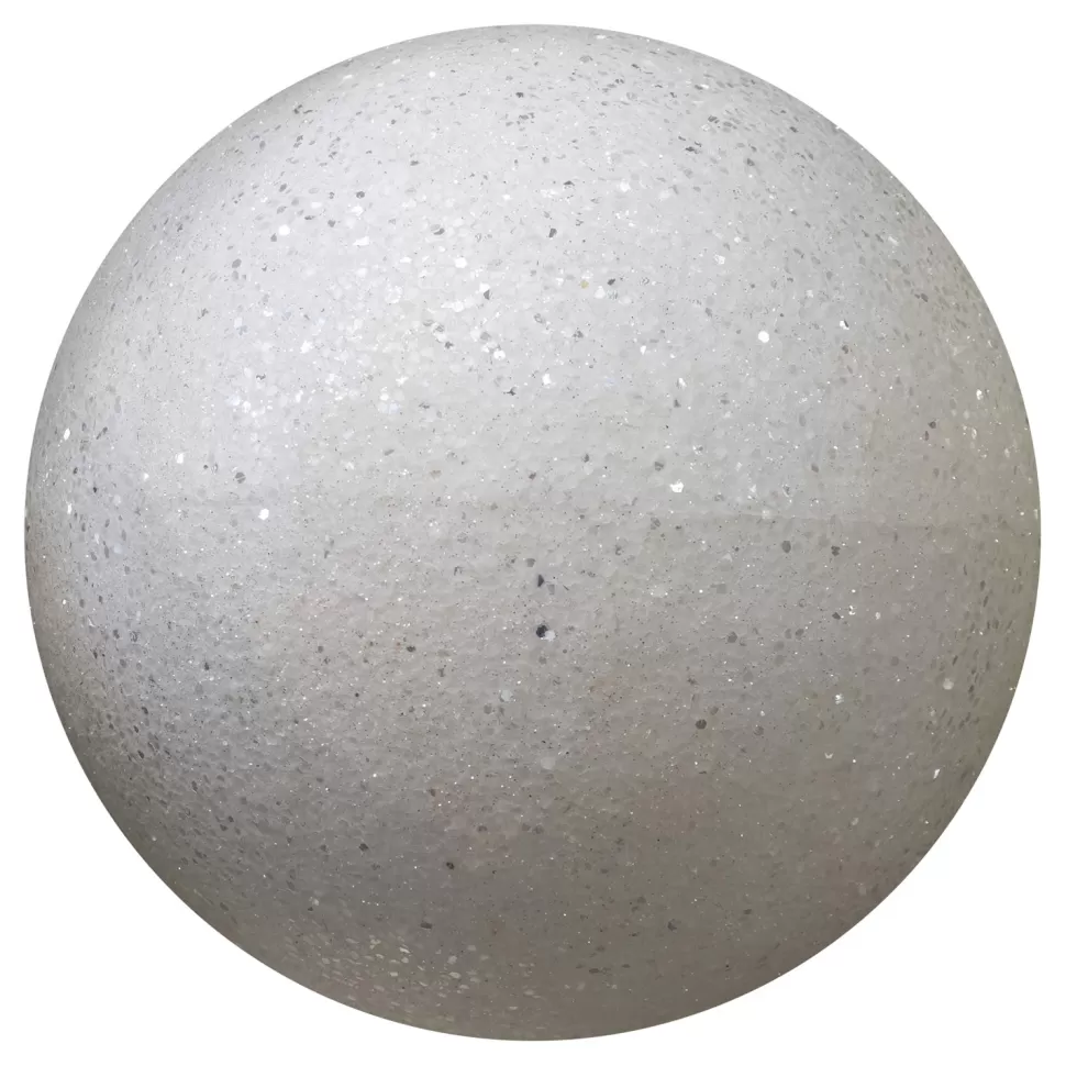 Christmas Forever BALL GLITTER 120MM WHITE