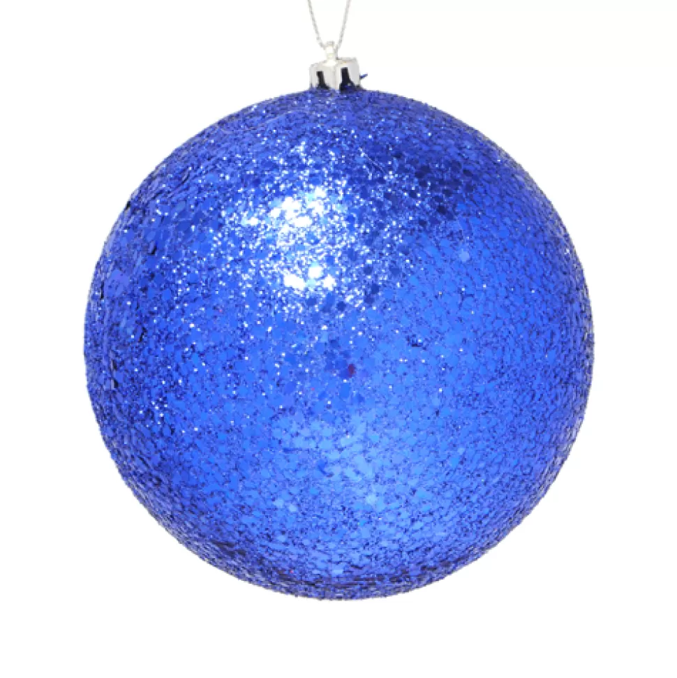Christmas Forever BALL GLITTER 125MM BLUE MIDNIGHT