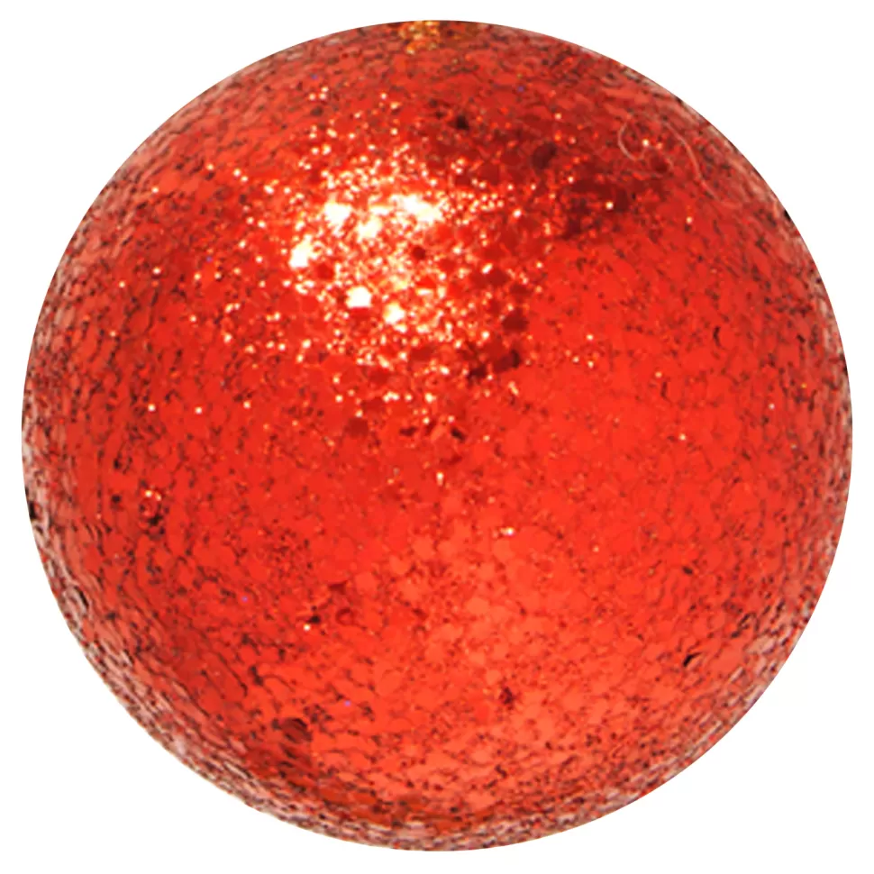 Christmas Forever BALL GLITTER 250MM RED