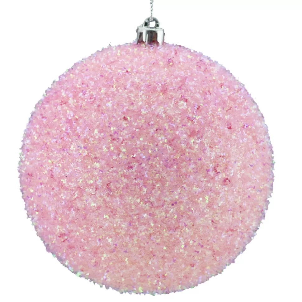 Christmas Forever BALL GLITTER-IRR 3D 100MM PINK