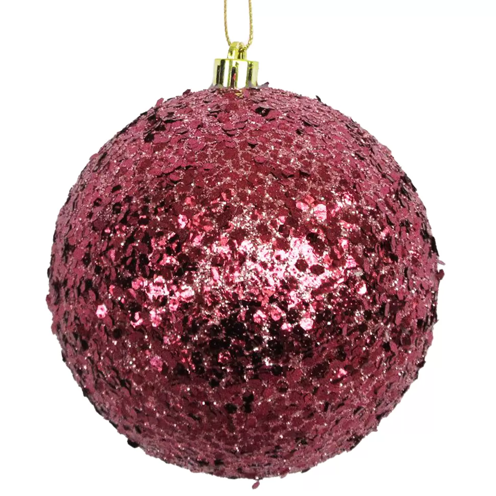 Christmas Forever BALL GLITTER-MIXED 100MM BOYSENBERRY