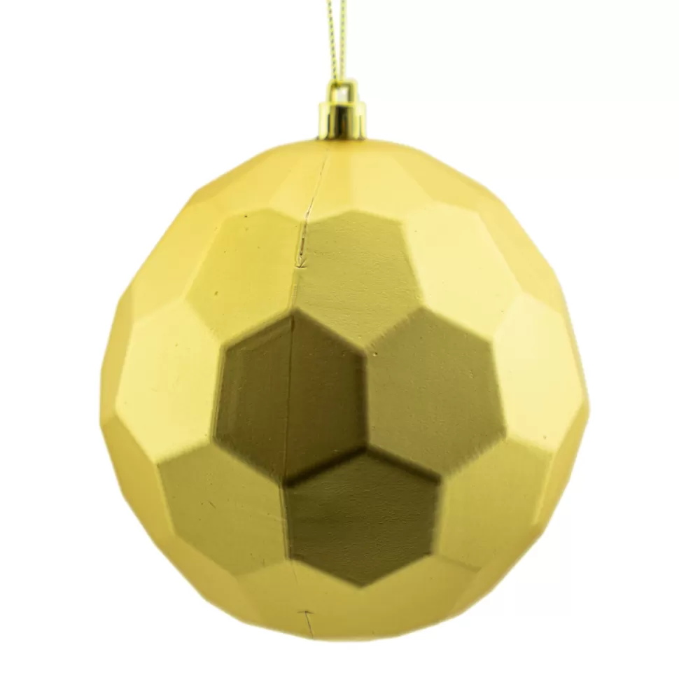 Christmas Forever BALL HEX 120MM MATT LIGHT GOLD