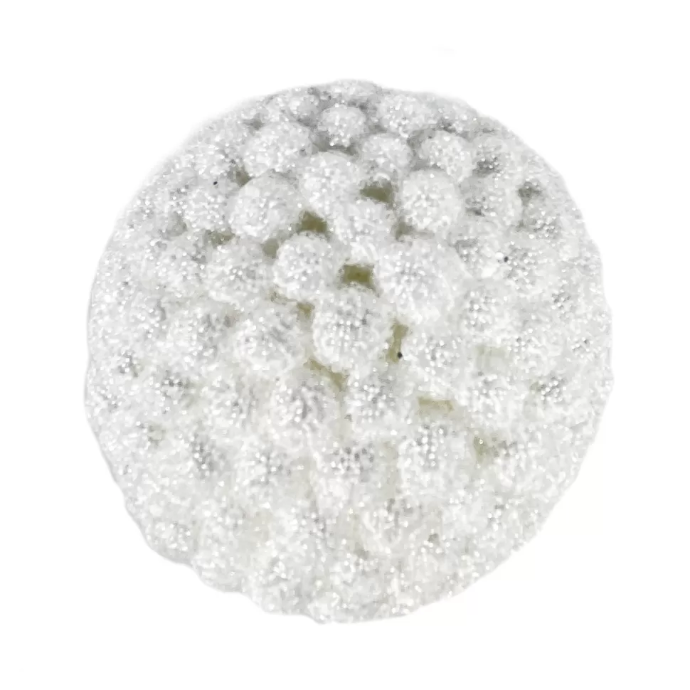 Christmas Forever BALL ICE BERRY 3″ WHITE/ ICE GLITTER