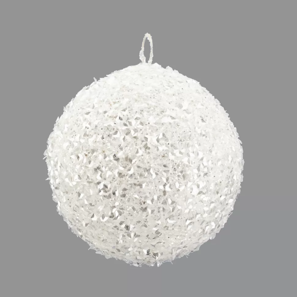 Christmas Forever BALL METAL WIRE/ GLITTER 150MM WHITE