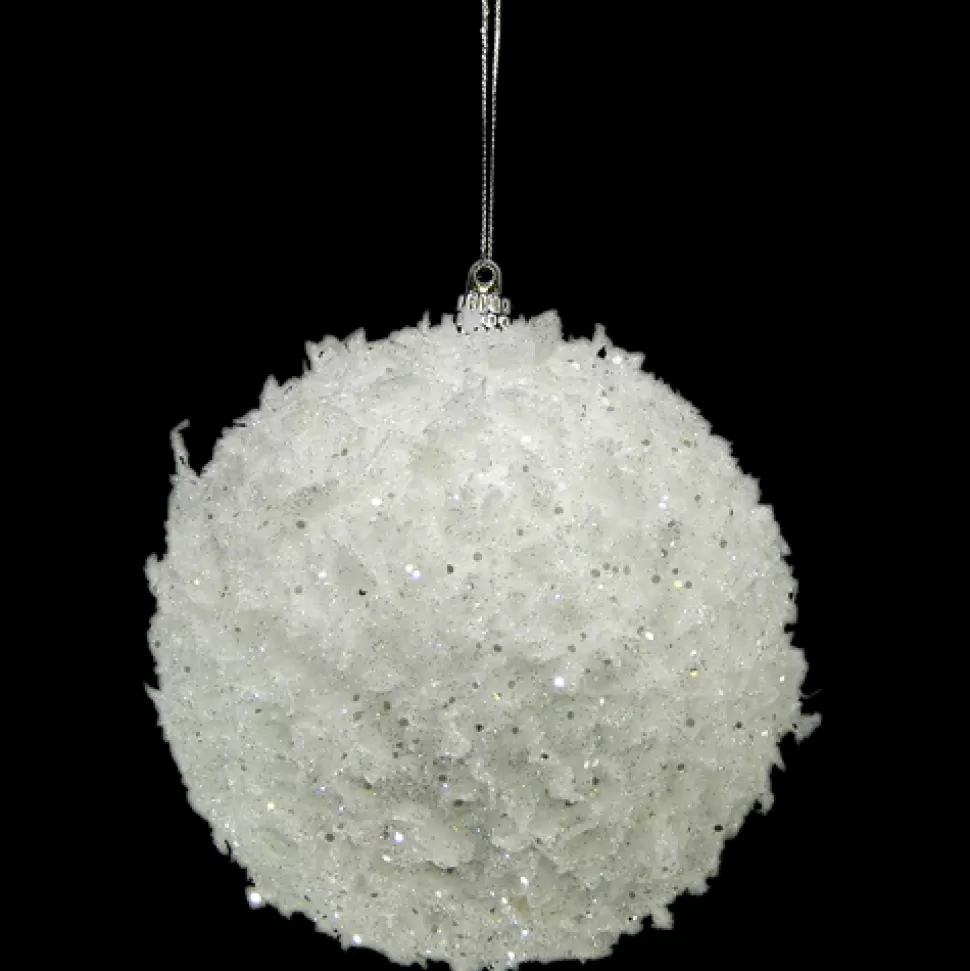 Christmas Forever BALL SNOW & ICE 100MM WHITE
