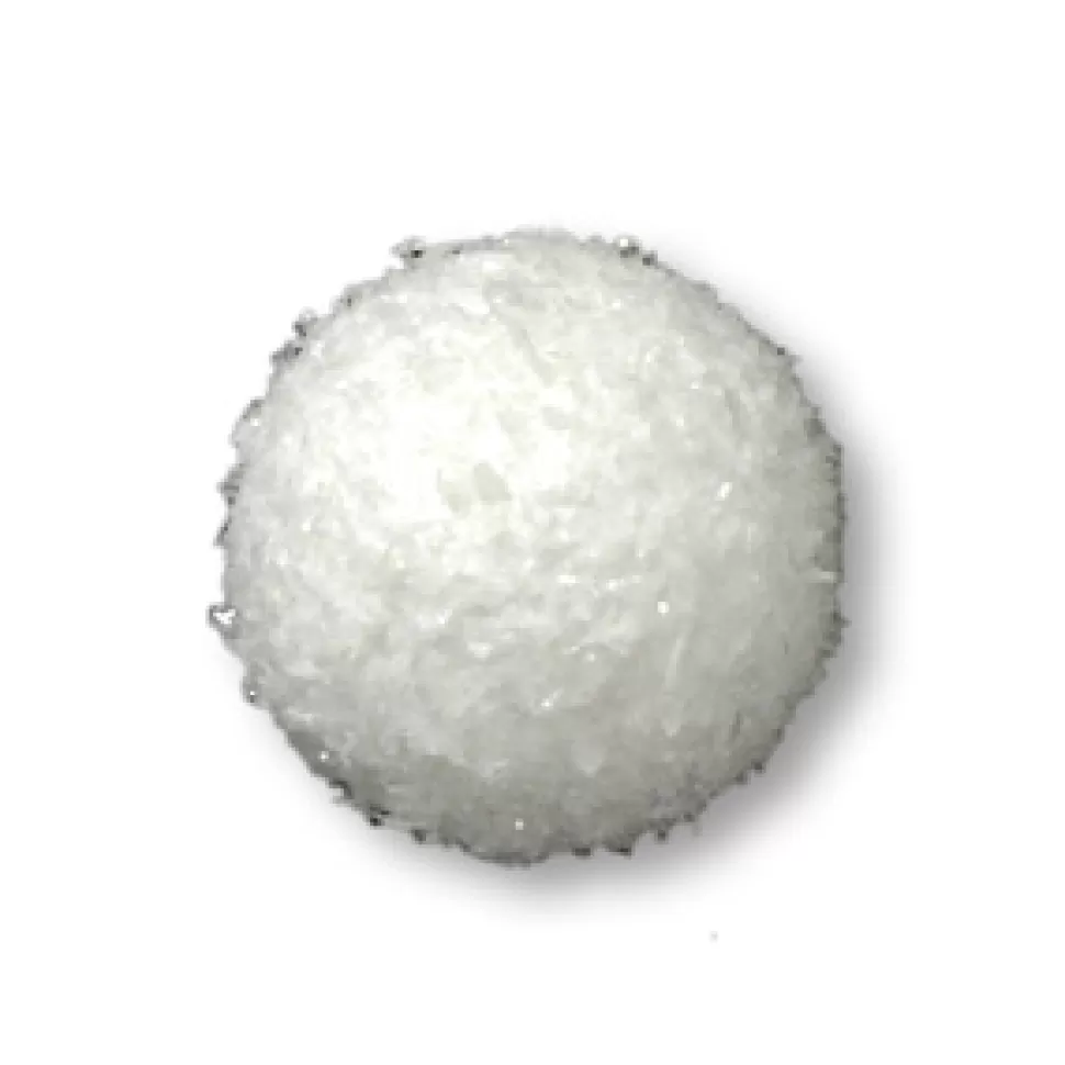 Christmas Forever BALL SNOW & ICE 75MM WHITE