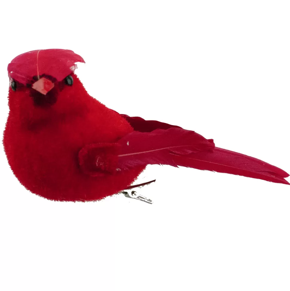 Christmas Forever BIRD RED CARDINAL 4.5″ W/ CLIP