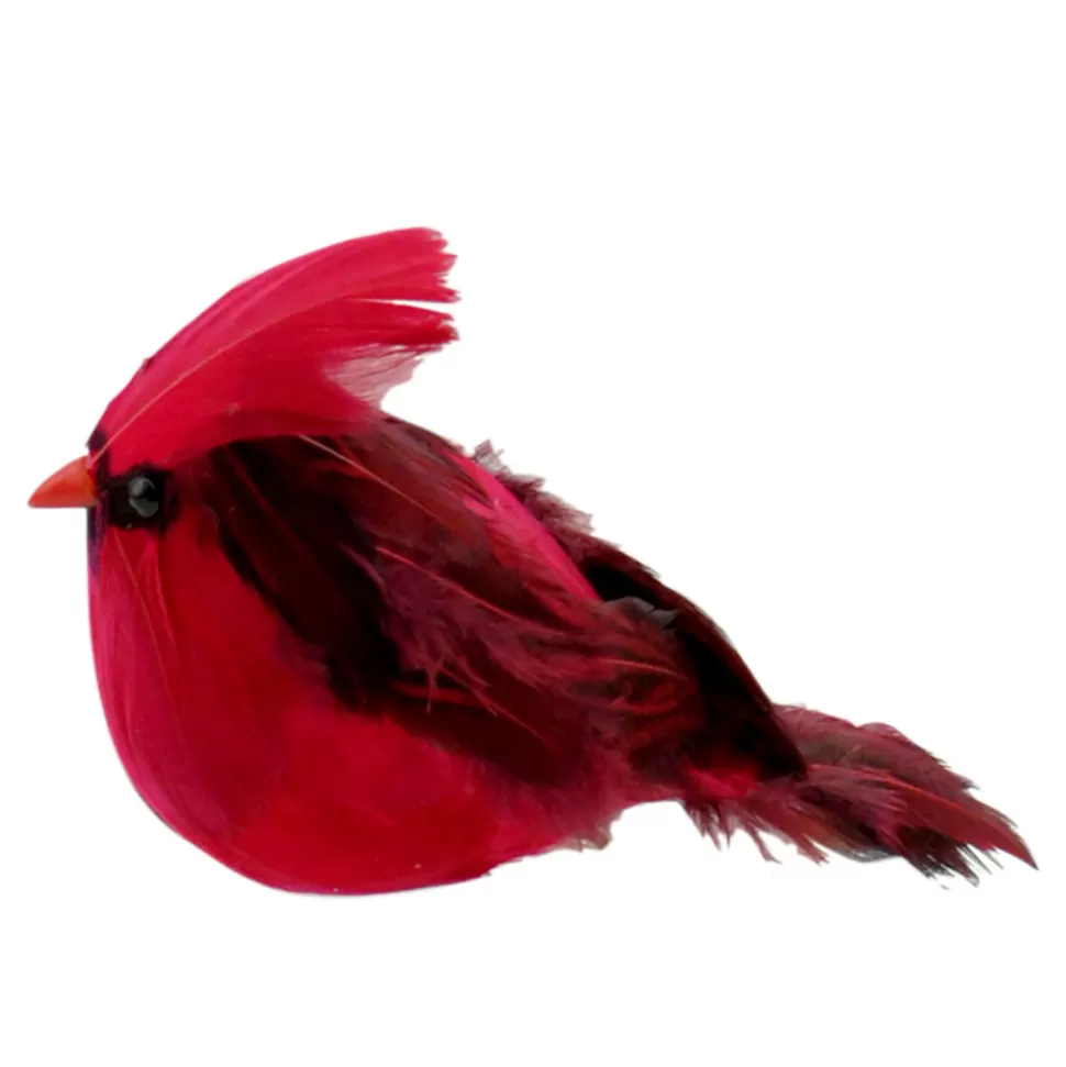 Christmas Forever BIRD RED CARDINAL 4″ W’CLIP