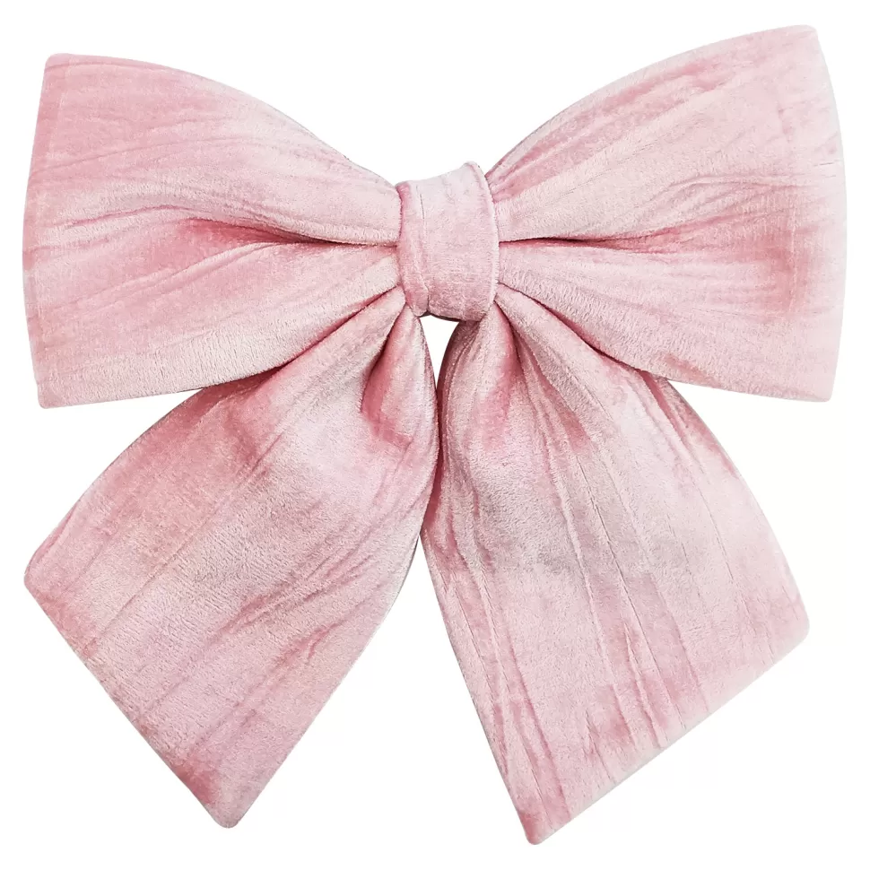 Christmas Forever BOW SPONGE/FABRIC 13″ PINK VELEVT