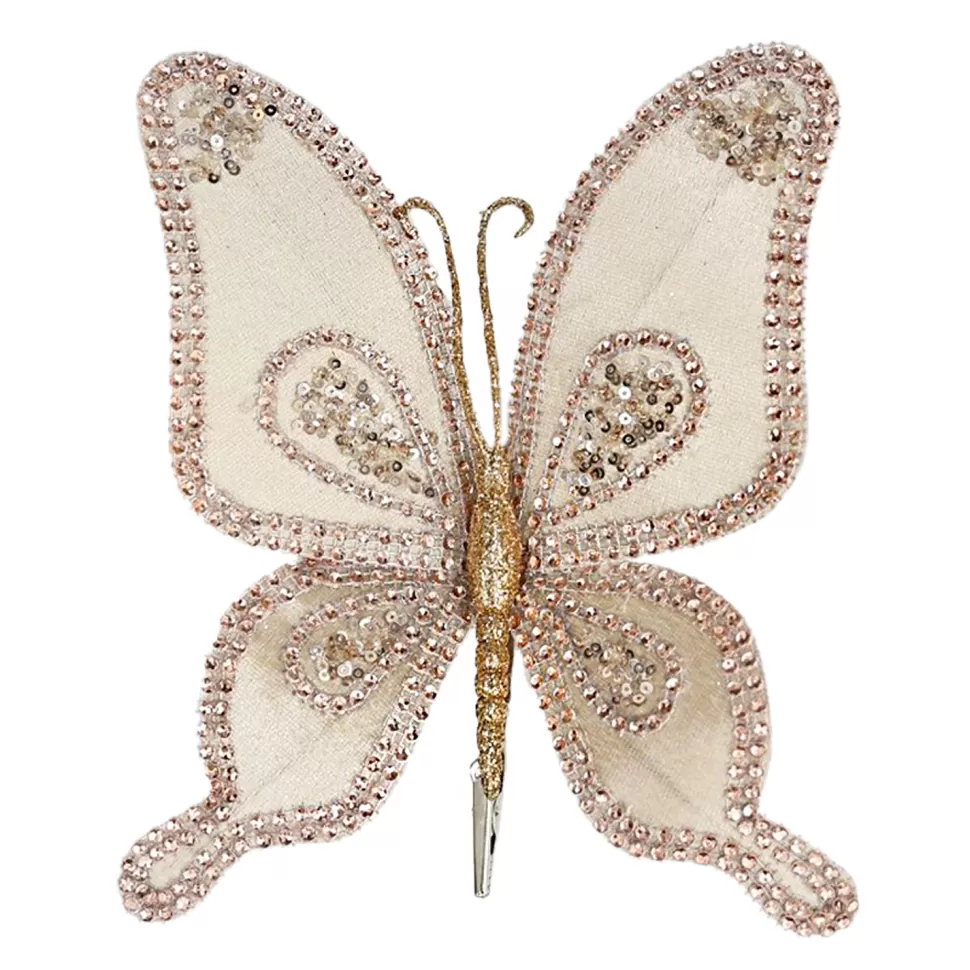 Christmas Forever BUTTERFLY ROSE GOLD 8.3X8.6″ VELVET
