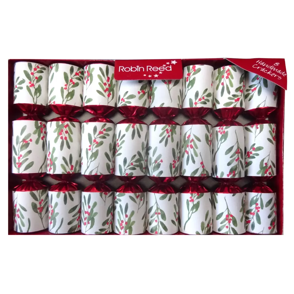 Christmas Forever CHRISTMAS CRACKER DLX 8PCX8.5″ MISTLETOE W/ NOVELTY INSIDE