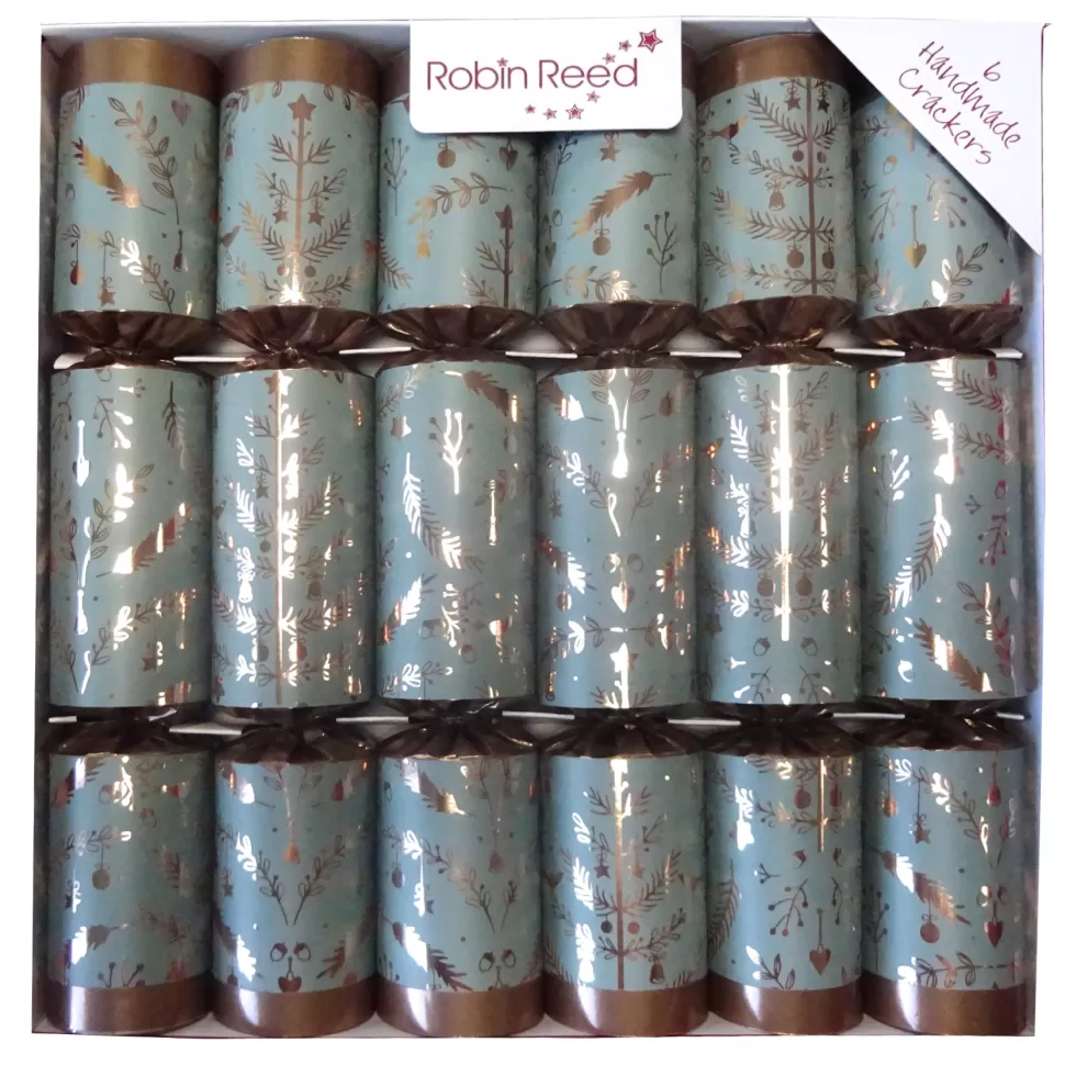 Christmas Forever CHRISTMAS CRACKER PREMIUM 6PCX12″ COPPER FLEUR DE LIS W/ PICCADILLY GIFT INSIDE