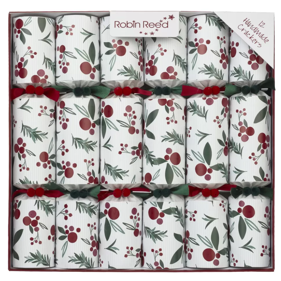 Christmas Forever CHRISTMAS CRACKER PREMIUM 6PCX12″ FRESH BERRY W/ PICCADILLY GIFT INSIDE