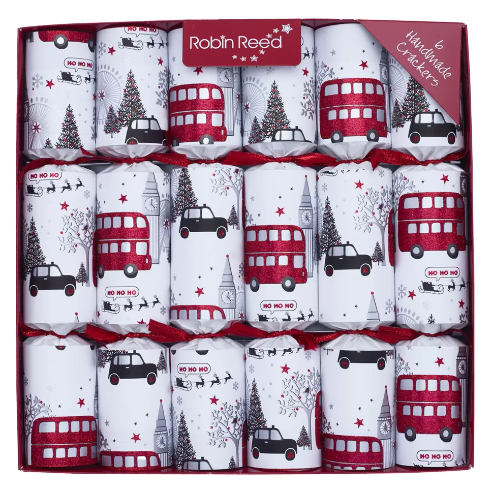 Christmas Forever CHRISTMAS CRACKER PREMIUM 6PCx12″ LONDON SIGHTS WITH PICCADILLY GIFT INSIDE