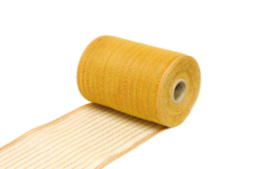 Christmas Forever DECOR MESH 06″ X 20 YDS GOLD SPARKLE