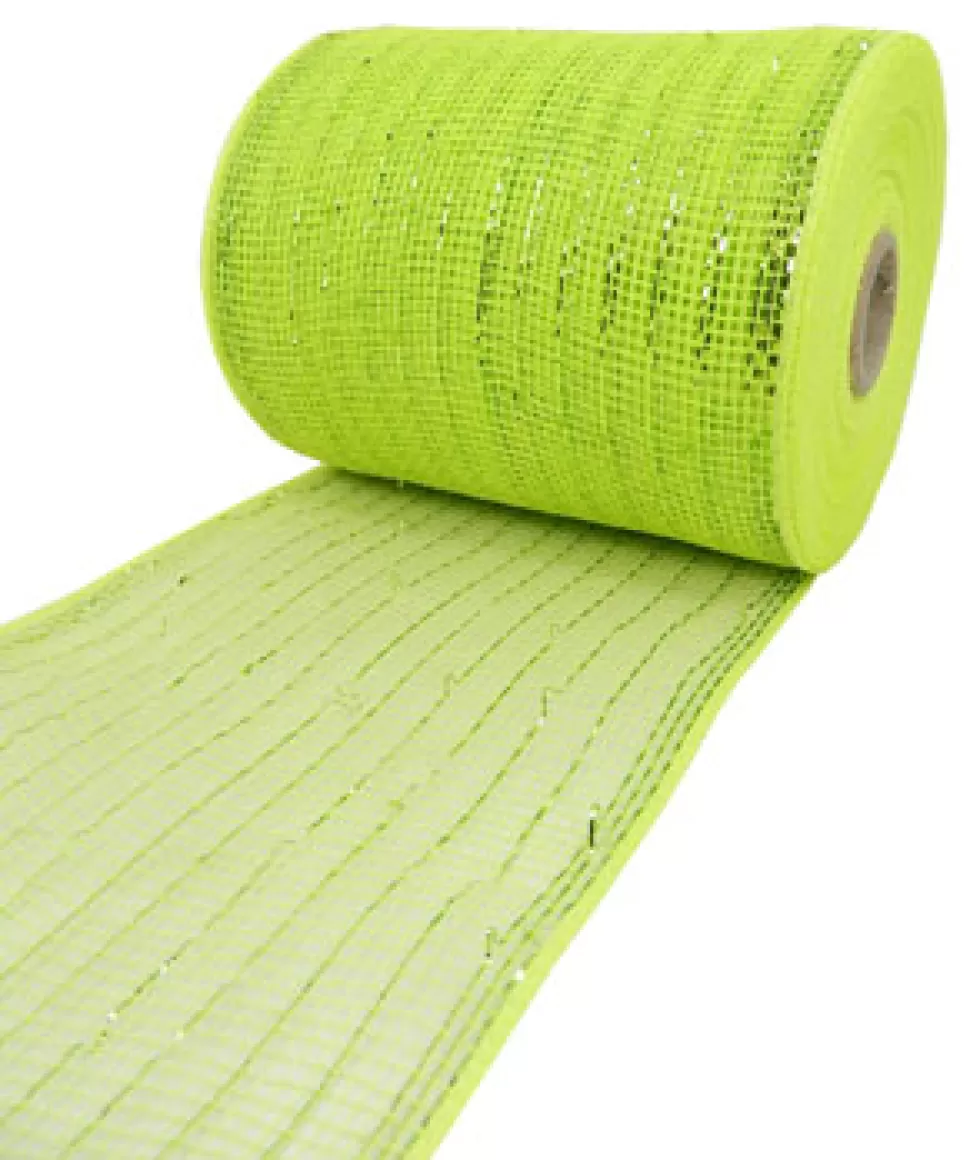 Christmas Forever DECOR MESH 06″ X 20 YDS GREEN (LIME)SPARKLE