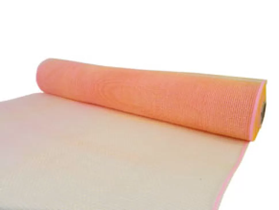 Christmas Forever DECOR MESH 21″ X 10 YDS PINK/ GOLD SHIMMER