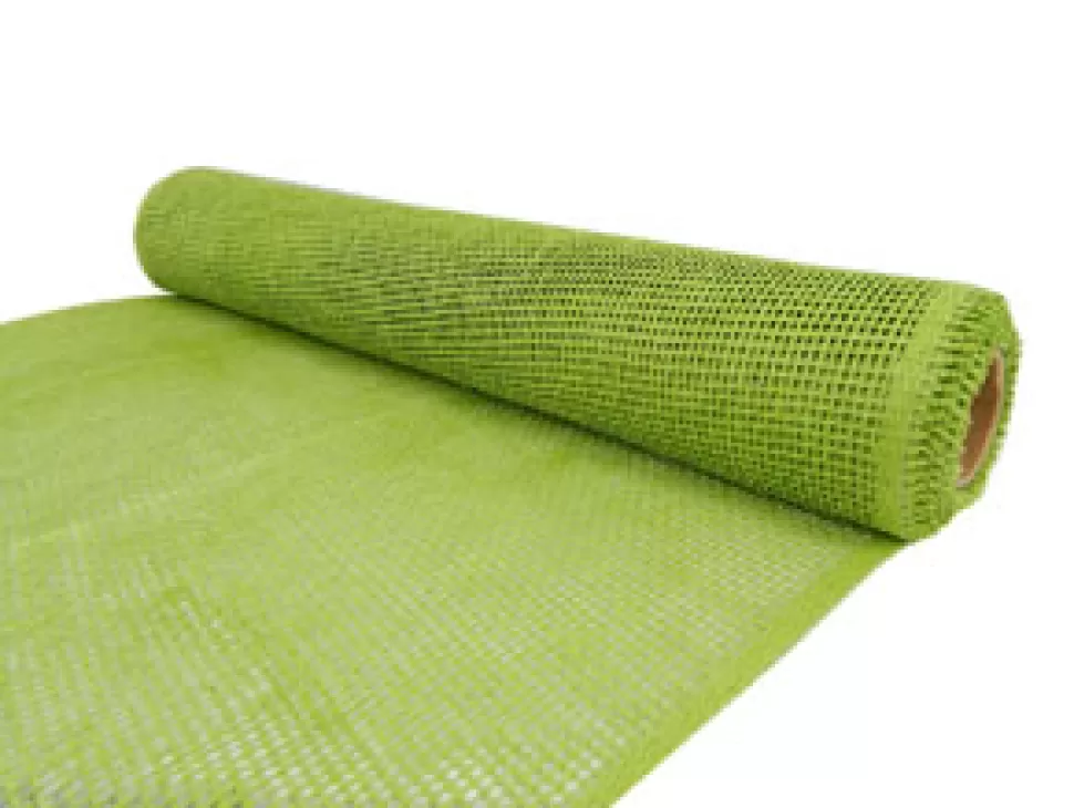Christmas Forever DECOR MESH 21″ X 5 YDS GREEN (APPLE) BURLAP LOOK