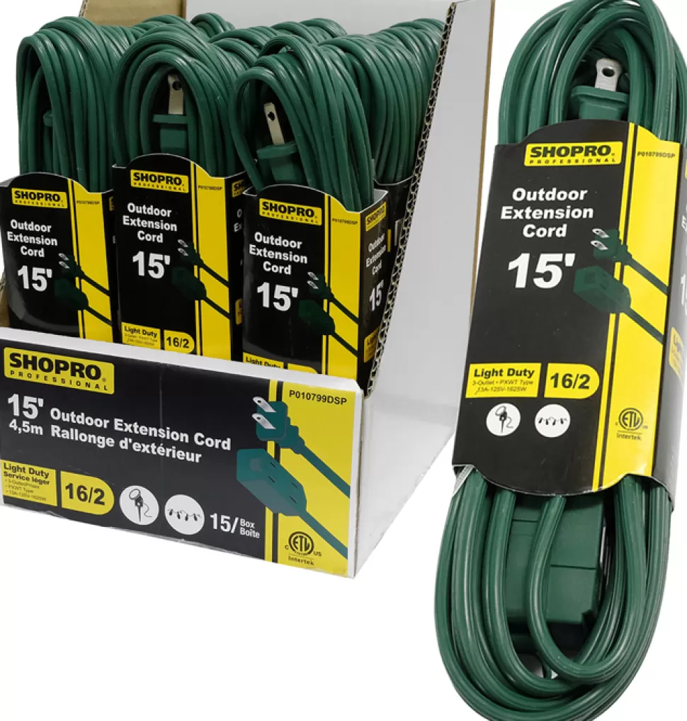 Christmas Forever EXT. CORD O/D 16/2 4.5M 3- OUTLET GREEN WIRE