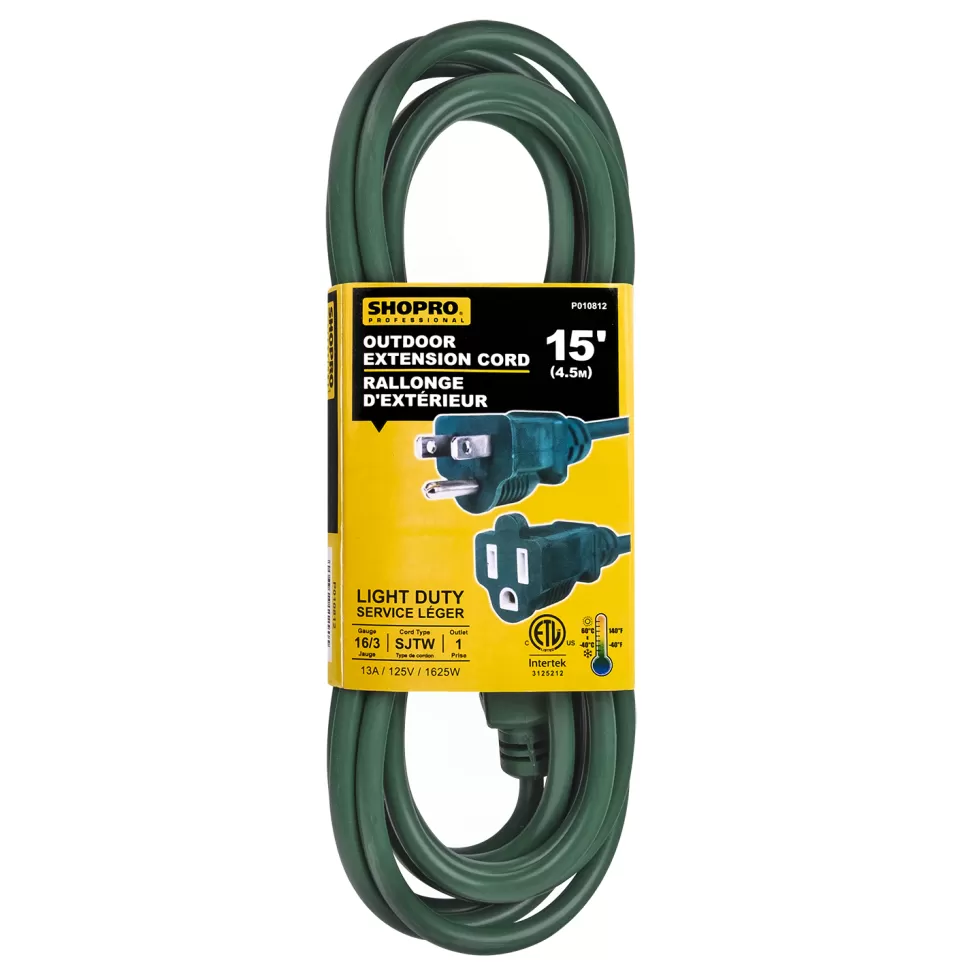 Christmas Forever EXT. CORD O/D 16/3 1-OUTLET 5M GREEN