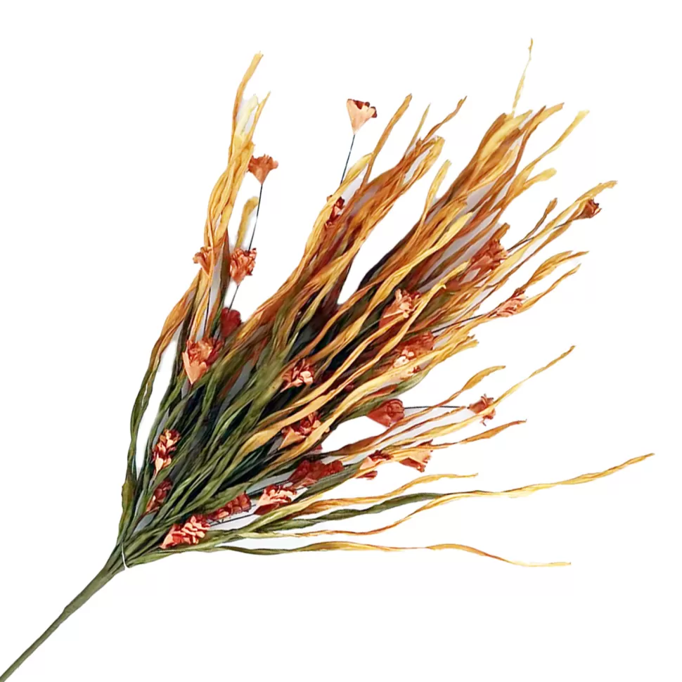 Christmas Forever FALL SPRAY HUSK W/ FLOWERS 27.5″ ORANGE/MULTI