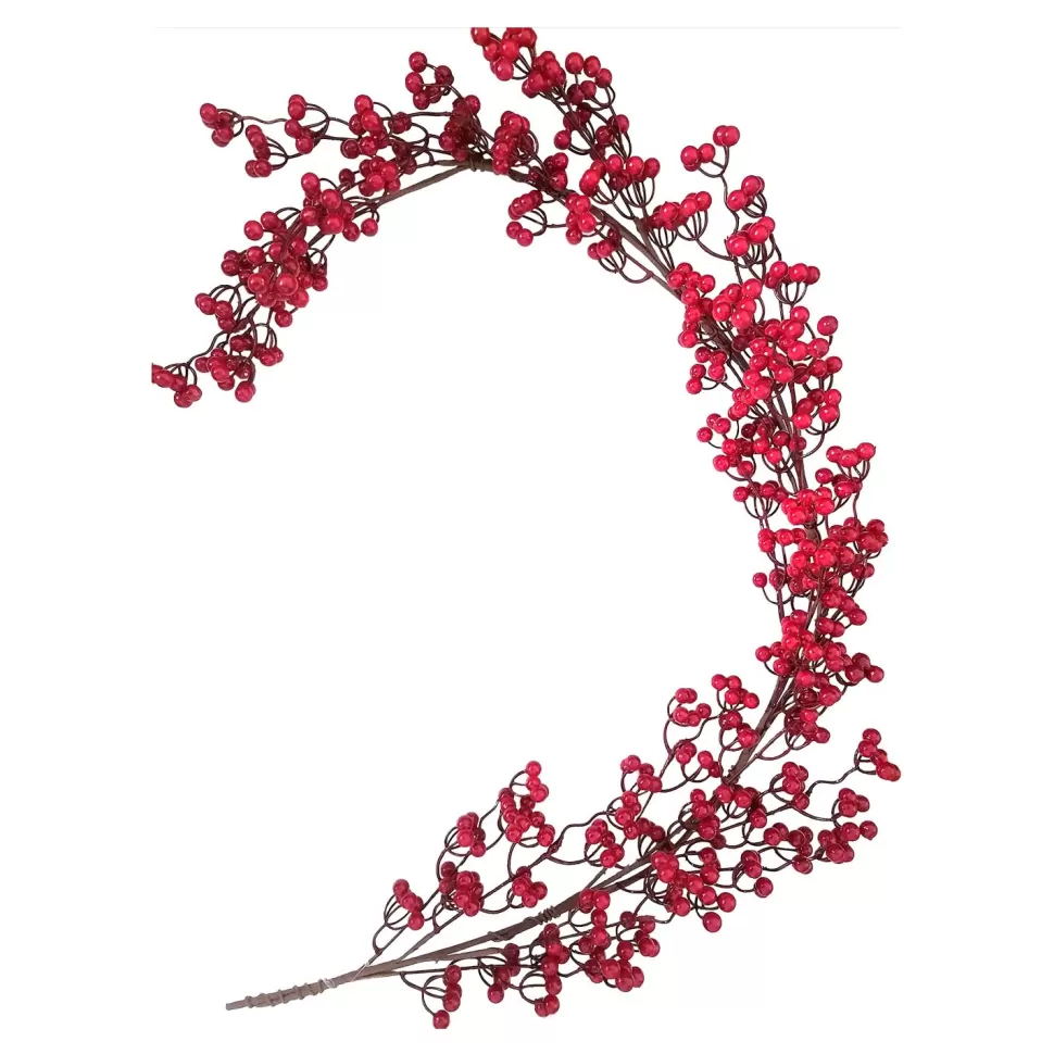 Christmas Forever GARLAND BERRY 59″ RED CLUSTER BERRY