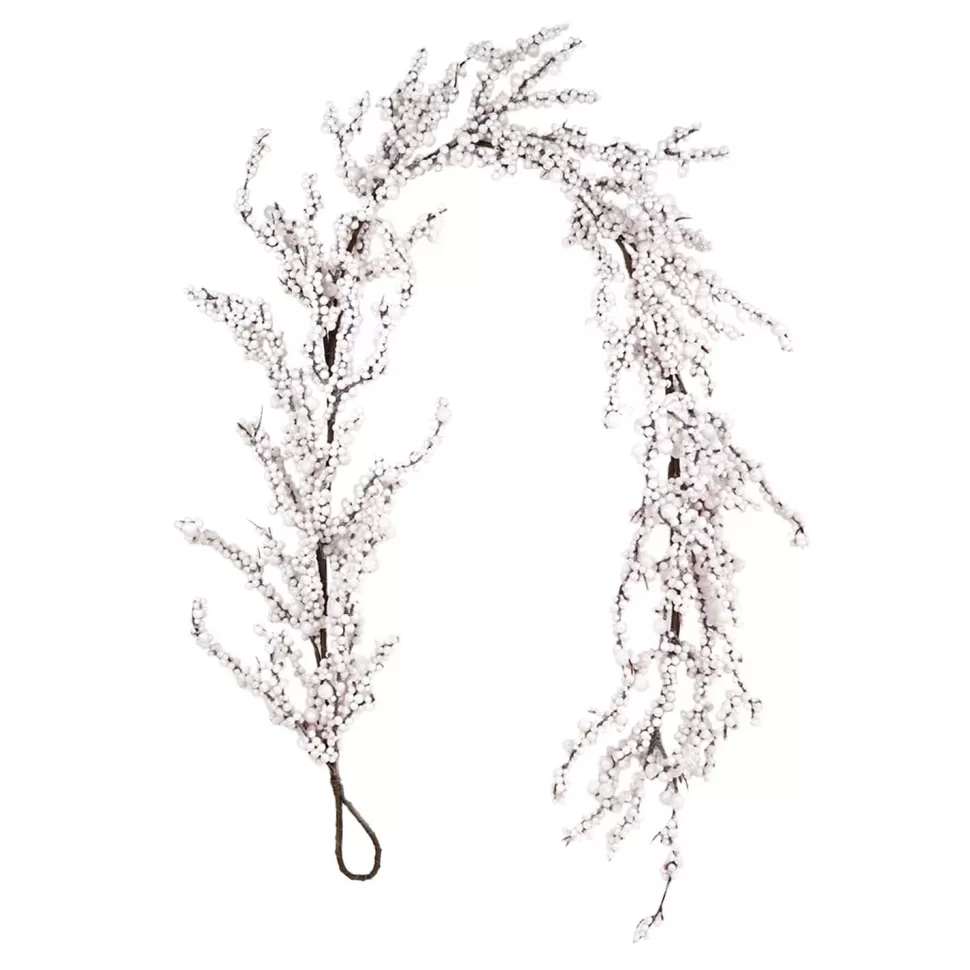 Christmas Forever GARLAND BERRY 60″ WHITE SNOW BERRY