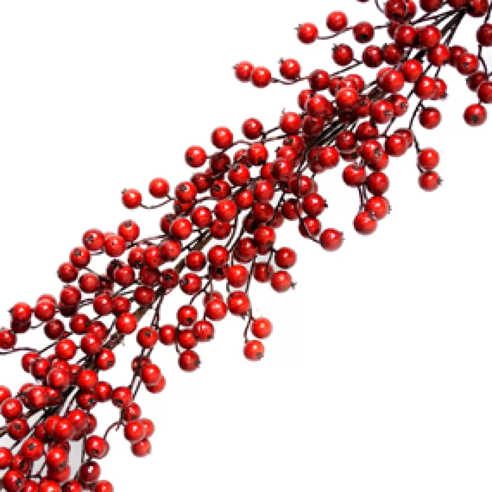 Christmas Forever GARLAND BERRY 72″ RED BERRY