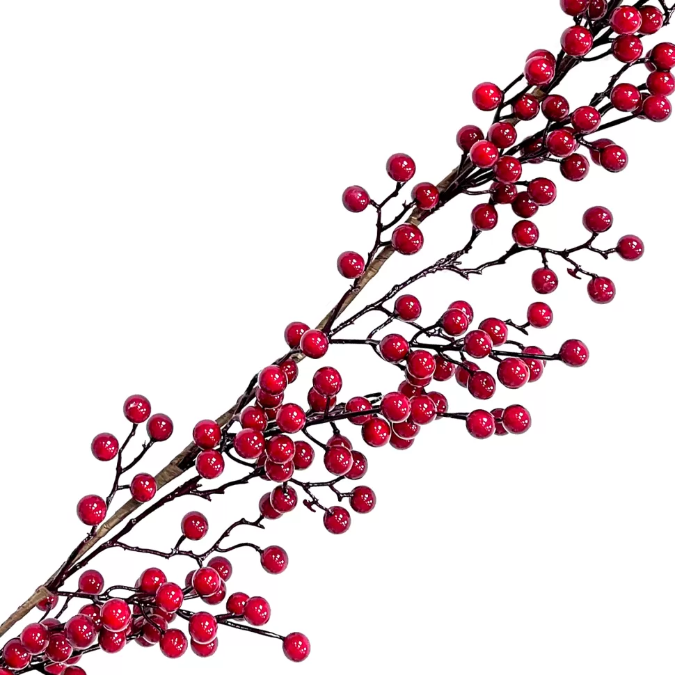 Christmas Forever GARLAND BERRY 72″ SHINY RED