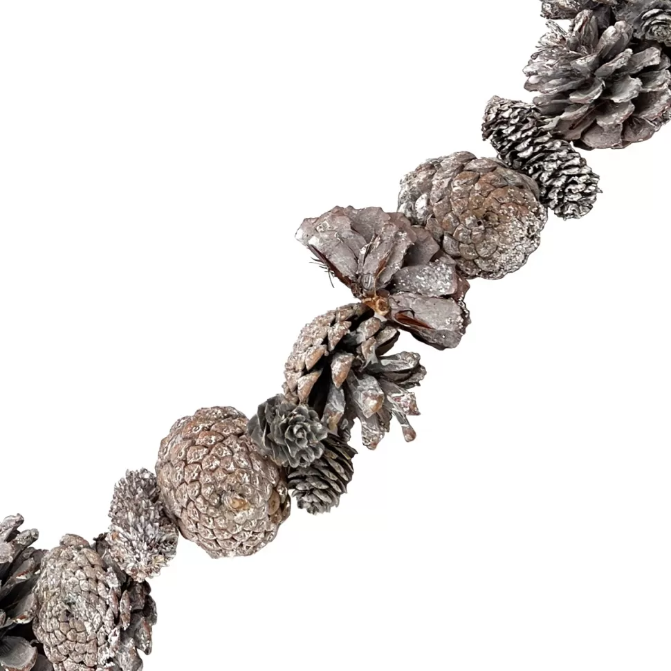 Christmas Forever GARLAND NATURAL PINECONE 59″ FROSTED FINISH