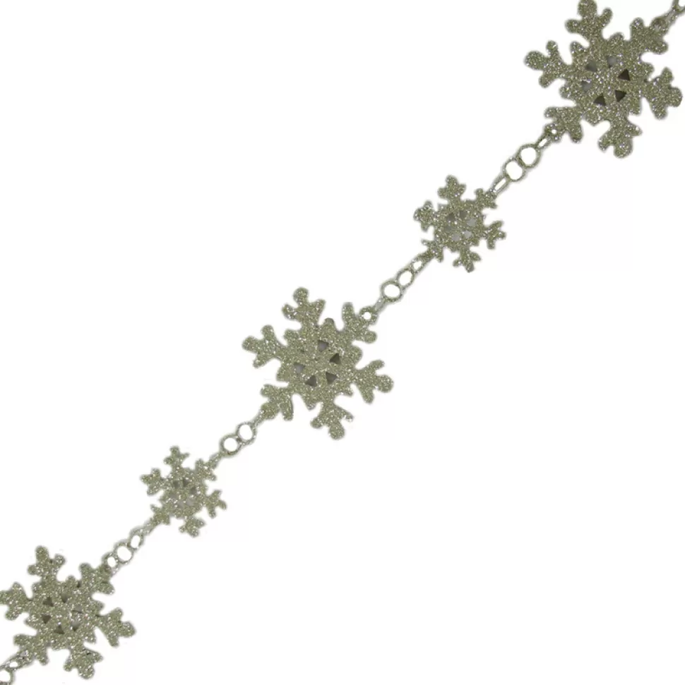 Christmas Forever GARLAND SNOWFLAKE 67″/170CM W/ CHAMPAGNE GLTR