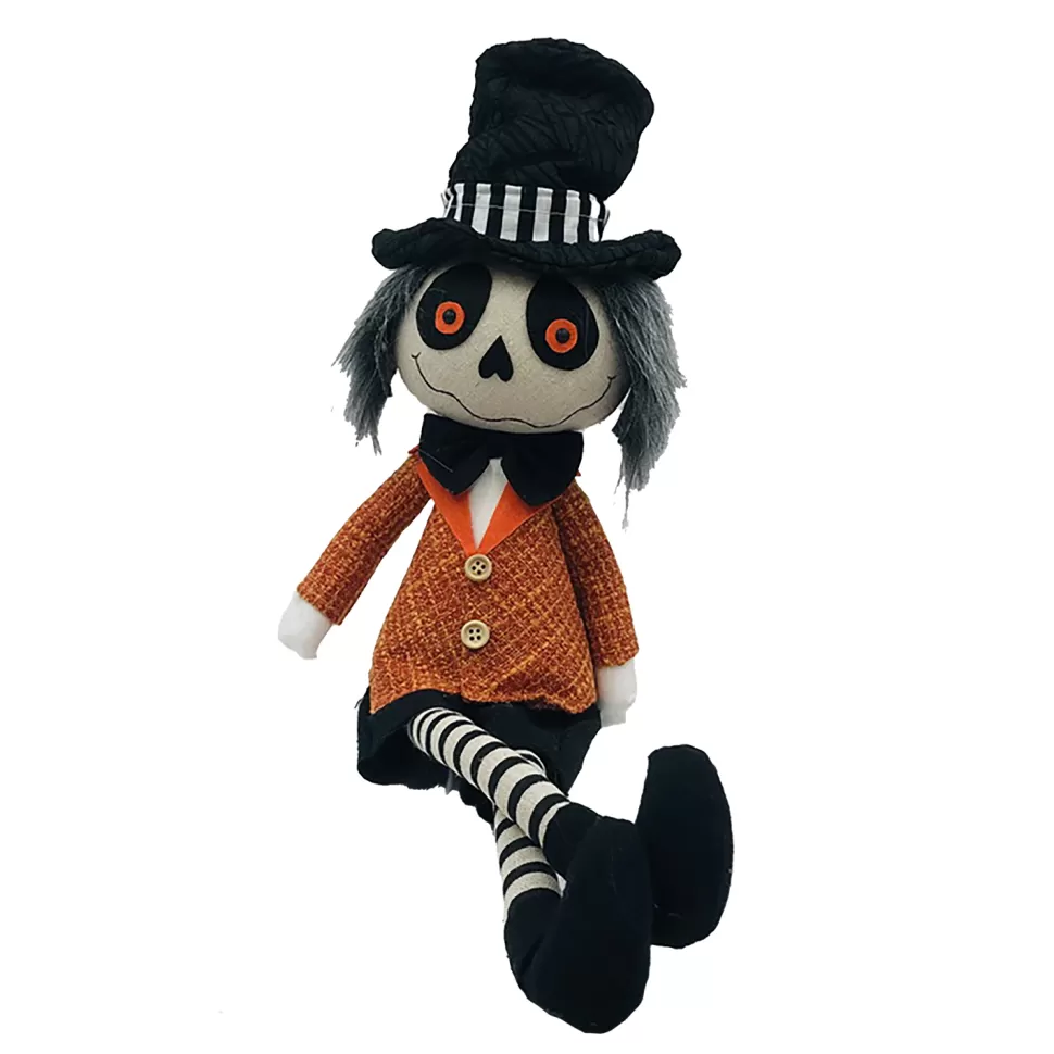 Christmas Forever HALLOWEEN GHOST BOY SITTING 17.5″ BLACK/MULTI