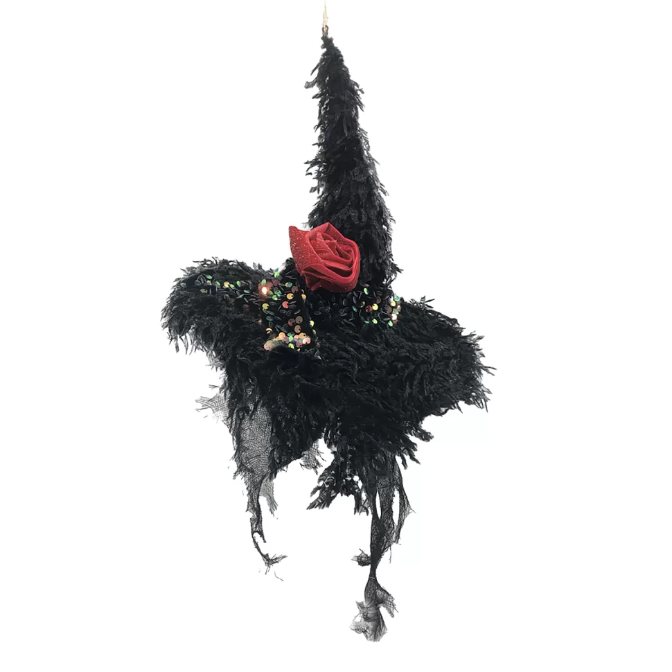 Christmas Forever HALLOWEEN WITCH HAT 8.5″ BLACK/MULTI