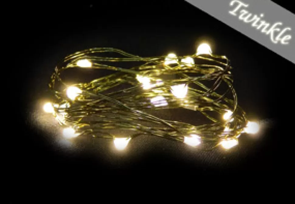 Christmas Forever LIGHT LED I/D MICRO DOT 18L 6FT B/O TWK. WARM WHITE W/TIMER